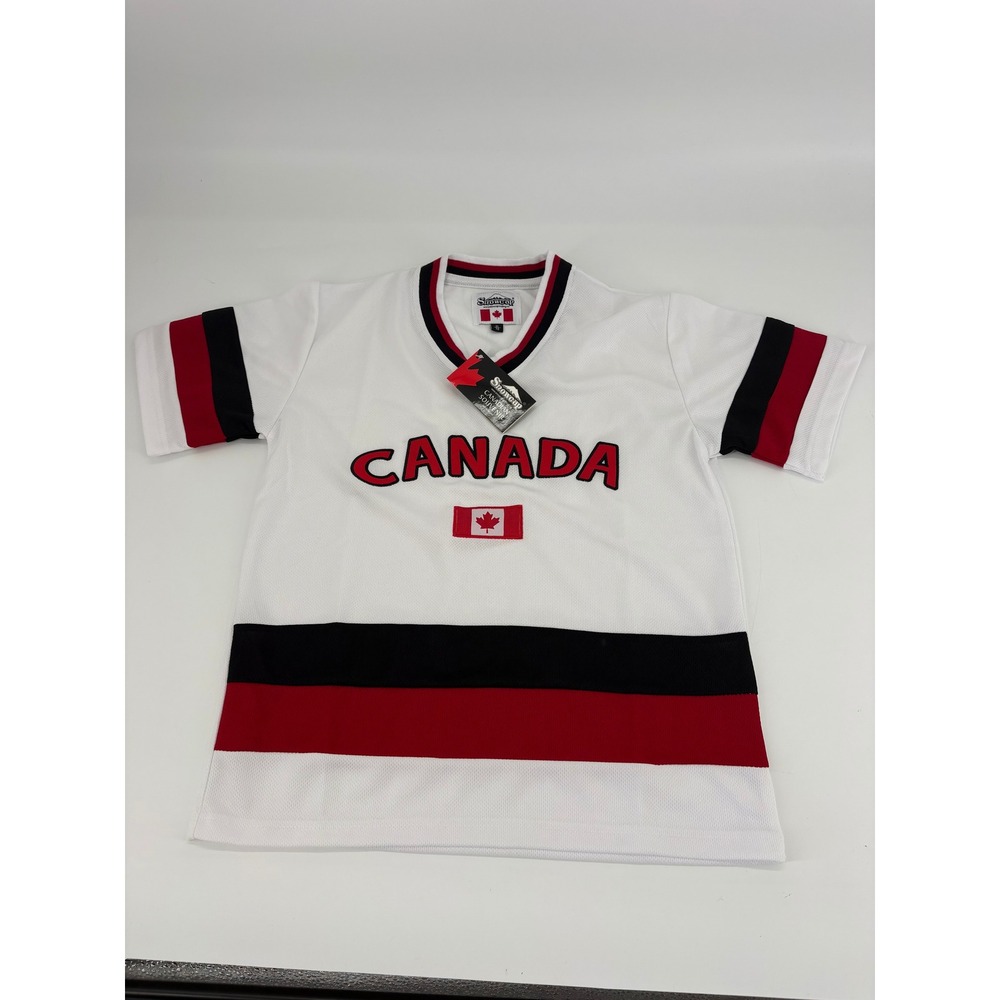 Snowcap Kids Canada Souvenir Hockey Jersey White Red Black XL TG‎